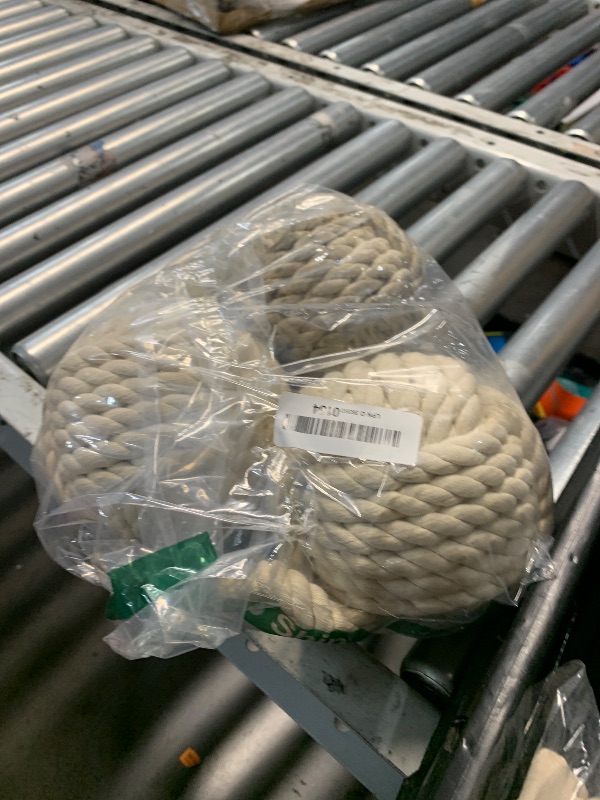 Photo 1 of ***(HEAVILY USED/ MINOR DAMAGE)***FUVLFAL 3 Pcs Decorative Door Stop Rope Knot, Nautical Large Heavy Stopper for Bedroom, Living Room Door, Window Wedge, Bookend 5.9 inch (Ivory)
