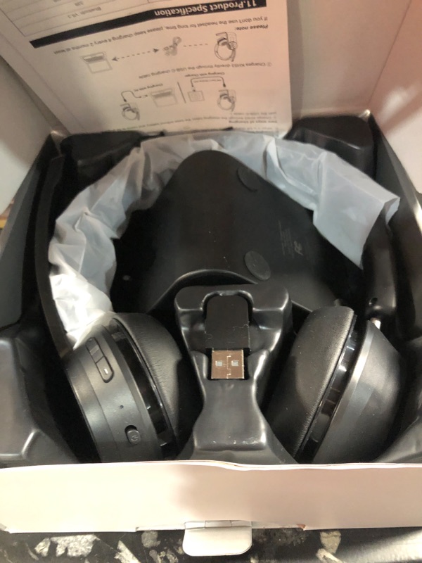 Photo 1 of (Upgraded Version) Wireless Headset, Bluetooth Headset with Noise Cancelling Microphone, Best Headphones with Mic Mute & USB Dongle for PC/Computer/Laptop/Cell Phones/Remote Work/Call Center