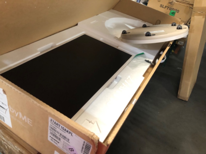 Photo 6 of *** missing power cords*** LG 27-Inch Class StanbyMe 1080p-Portable Touch-Screen-Monitor 27ART10AKPL, Built-in Battery, Full Swivel Rotation, 60Hz Refresh Rate, Calming Beige