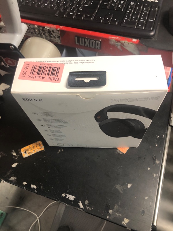Photo 1 of (see images for damage) Edifier W830NB Active Noise Cancelling Wireless Over-Ear Headphones, Foldable Lightweight Bluetooth Headset with Hi-Res Audio