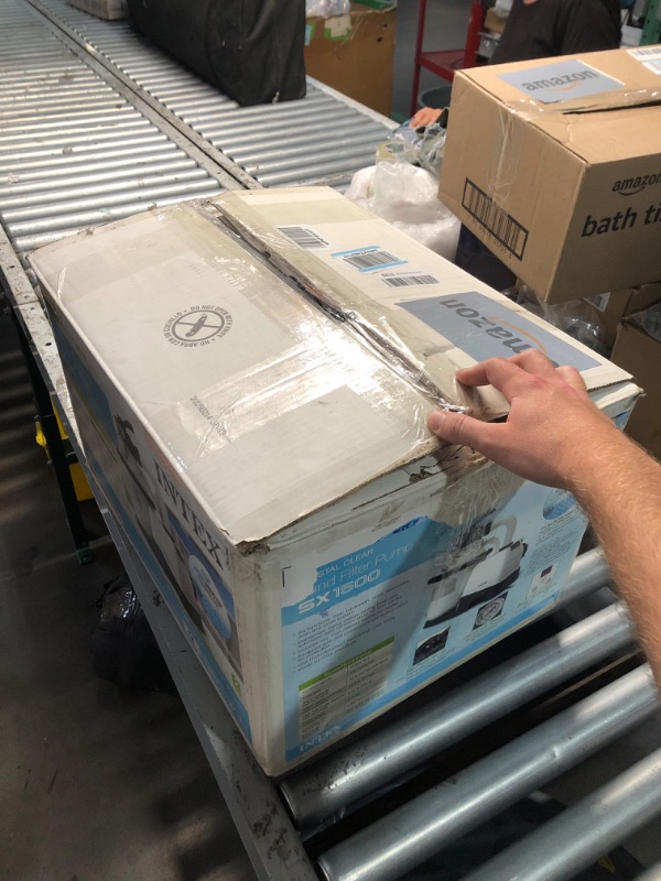 Photo 1 of (PARTS) (NOT A COMPLETE SET) (NOT FUNCTIONAL) INTEX SX1500 Krystal Clear Sand Filter Pump for Above Ground Pools: 1500 GPH Pump Flow Rate – Improved Circulation and Filtration – Easy Installation