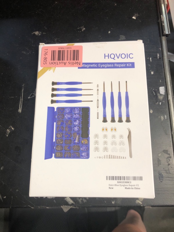 Photo 1 of Upgrade Version Magnetic Eye Glass Repairing Kit, Eyeglass Repair Tool Kit with Compact Screw Box Include Nose Pads, Precision Screwdriver Set, Screws, Tweezer for Eyeglass, Sunglass, Spectacles Watch