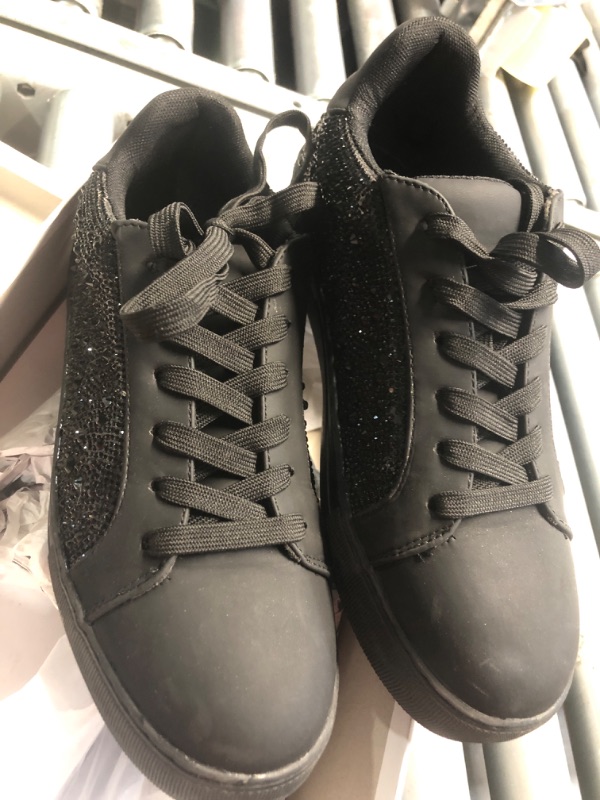 Photo 1 of (please see all images) Betsey Johnson Women's Sidny Sneaker, Black Rose Polka Dot, 9