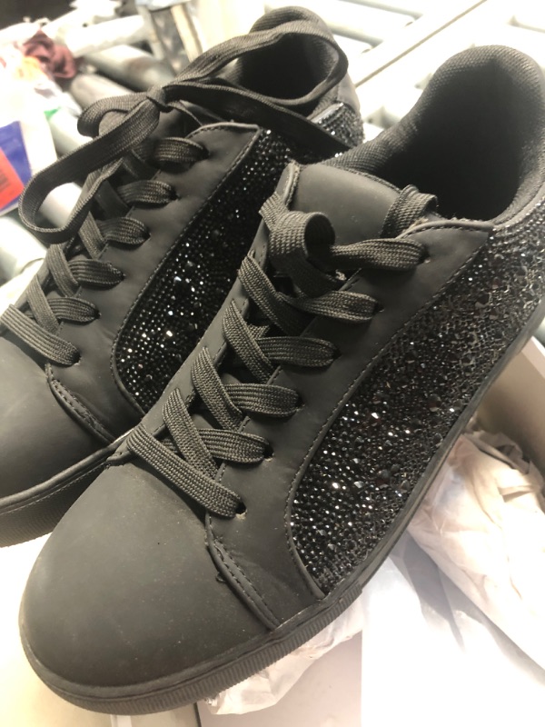 Photo 1 of (please see all images) Betsey Johnson Women's Sidny Sneaker, Black Rose Polka Dot, 9