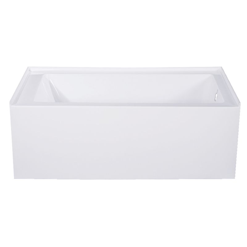 Photo 1 of  Carissa 60" Free Standing Acrylic Soaking Tub with Center Drain, Drain Assembly, and Overflow