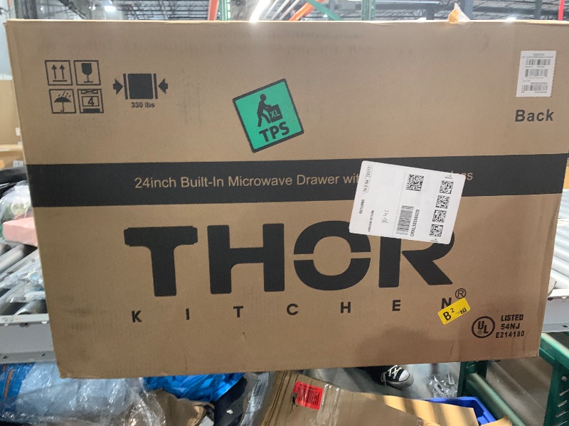 Photo 1 of **PARTS ONLY NON FUNCTIONAL**
Thor Kitchen 24-Inch Built-In Microwave Drawer - Model TMD2402