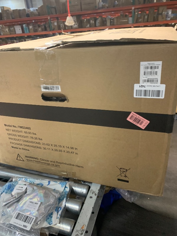 Photo 1 of **PARTS ONLY NON FUNCTIONAL**
Thor Kitchen 24-Inch Built-In Microwave Drawer - Model TMD2402