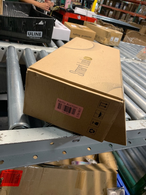 Photo 1 of Sliding Glass Door Lock, Anweller Smart Fingerprint Code Keypad RFID Remote App Electronic Digital Biometric Safety Patio Door Double Hook Mortise Lock Set with Handle