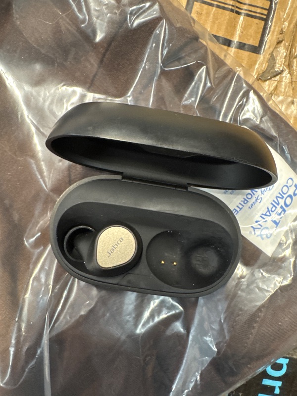 Photo 1 of (MISSING ACCESSORIES) (PARTIAL SET) (NON-FUNCTIONAL) Jabra Elite 7 Pro in Ear Bluetooth Earbuds - Adjustable Active Noise Cancellation True Wireless Buds in a Compact Design MultiSensor Voice Technology for Clear Calls - Titanium Black