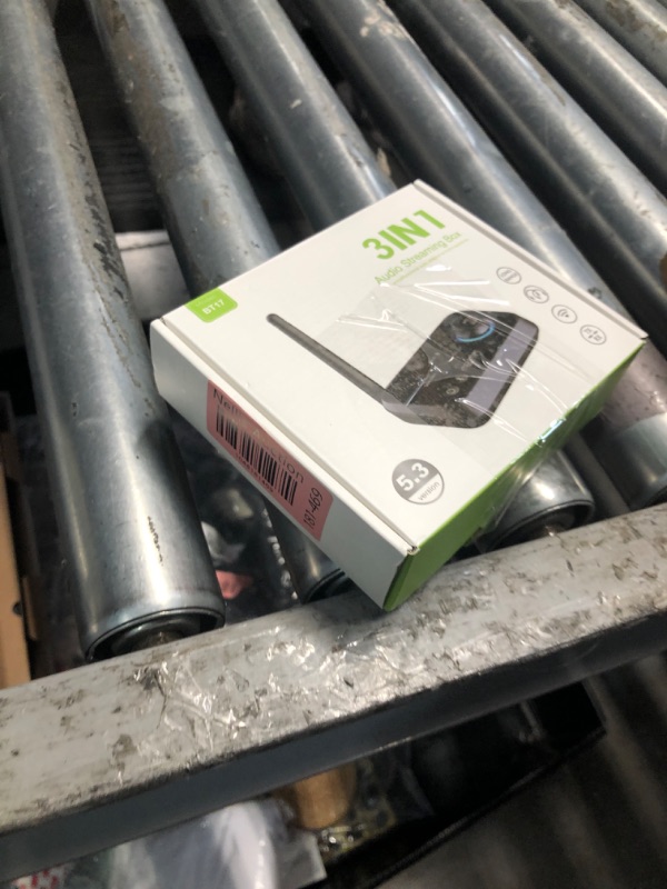 Photo 1 of Ainostone Bluetooth Transmitter Receiver 3-in-1 Bluetooth 5.3 Audio Adapter for 2 Headphones with Bypass Volume Control ON/Off Switch LCD Display 3.5mm Aux/Optical/RCA for Home Stereo TV Speaker PC