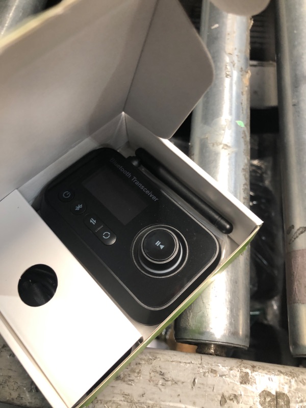 Photo 1 of Ainostone Bluetooth Transmitter Receiver 3-in-1 Bluetooth 5.3 Audio Adapter for 2 Headphones with Bypass Volume Control ON/Off Switch LCD Display 3.5mm Aux/Optical/RCA for Home Stereo TV Speaker PC