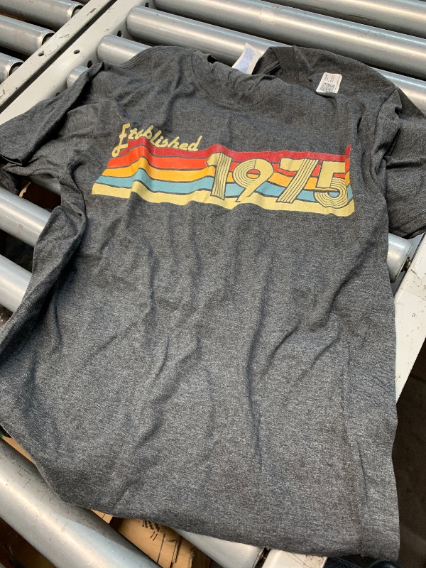 Photo 1 of (small) Retro Established 1975 birthday shirt Funny 50th birthday T-Shirt