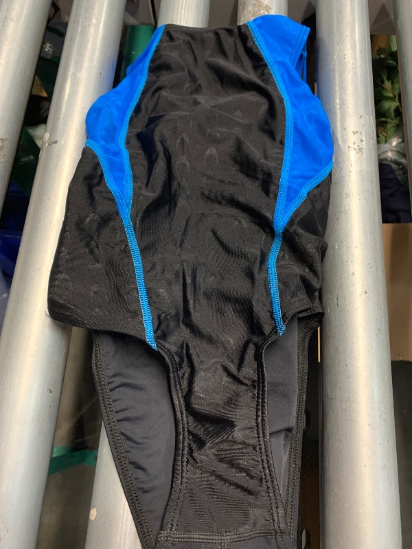 Photo 1 of (XXS) Kids Girls Athletic Swimsuit One Piece Solid Swimwear for Practice and Competition 