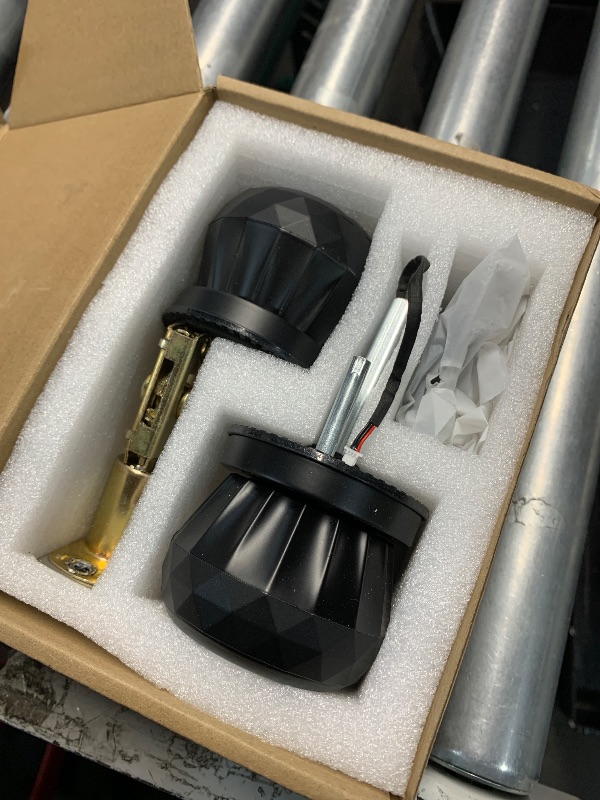 Photo 1 of (PARTIAL SET) (USED/FAIR) Fingerprint Door Lock, Smart Fingerprint Door Knob with Lock, Biometric Door knob with App Control & Key, Keyless Thumbprint Entry Door Lock for Bedroom, Front Door, Home, Apartment Office and Garages
