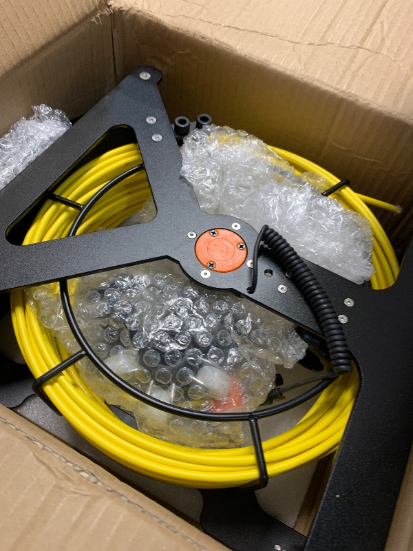 Photo 1 of (damaged)(sold for parts only) Sewer Camera 100FT,4.3" HD Screen,SYANSPAN 23mm Endoscope Camera with Light,16GB DVR, Portable Drain Camera with 8500mAh Battery,Ideal for Plumbers and Homeowners