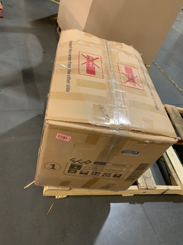 Photo 1 of ***FACTORY SEALED***Phoenix Home Manual Recliner Chair with Massage and Heat Ergonomic Overstuffed Breathable Fabric Reclining Chair with 2 Side Pockets, 2 Cup Holders, Remote Control, Living Room, Bedroom,Dark Gray
**BOX 1 OF 2 ONLY BASE OF RECLINER 