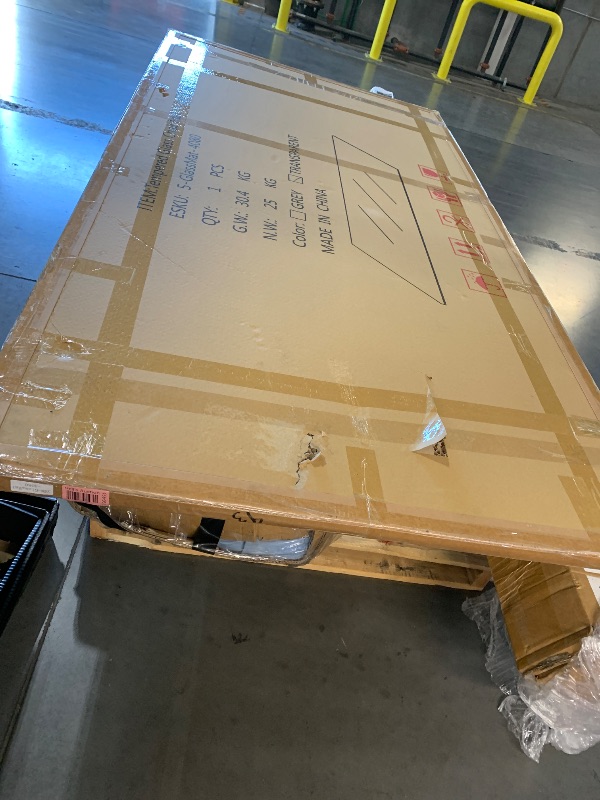Photo 1 of ***FACTORY SEALED***OPENED FOR INSPECTIN-***[Tempered Glass] 40" x 80" Glass Chair Mat, 1/5" Thick Office Chair Mat for Carpet or Hardwood Floor, Heavy Duty Hard Chair Mats with Round Corner and Polished Edge, Carpeted Floor Protector