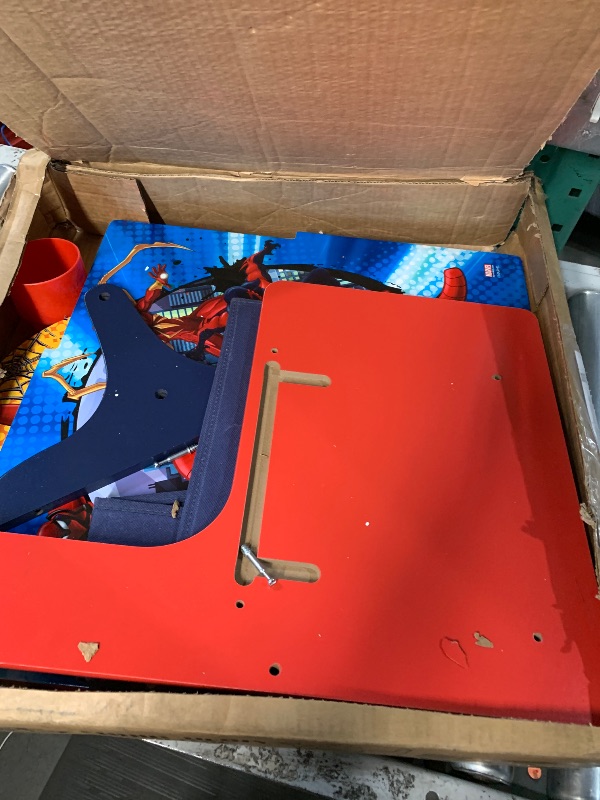 Photo 1 of (PARTIAL SET) Delta Children Chair Desk With Storage Bin - Greenguard Gold Certified, Spider-Man, Arm Rest, Cushion Availability, Engineered Wood