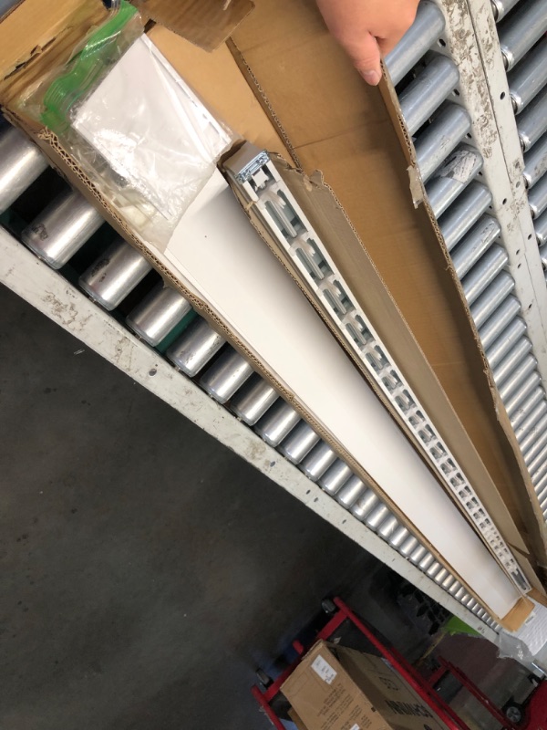 Photo 1 of ***DAMAGED - TILT WAND ATTACHMENT BROKEN - SEE PICTURES***
Vertical Hard Window Patio Blinds - White, 84" L x 78" W Ribbed & 3-1/2-Inch Vane - Easy Installation for All Patio Doors, Hardware Included - Aluminum Track for Durability, Anti-Static Slats