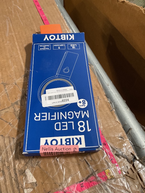 Photo 1 of 30X 40X Magnifying Glass with Light and Stand, Foldable Handheld Magnifying Glass 18 LED Illuminated Lighted Magnifier for Macular Degeneration, Seniors Reading, Close Work, Coins, Jewelry (Orange)