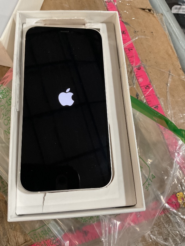 Photo 1 of (STUCK IN BOOT LOOP) (PARTS) (NON-FUNCTIONAL)  PERFECT COSMETICALLY* Apple iPhone 12, 64GB, White - Fully Unlocked (Renewed)