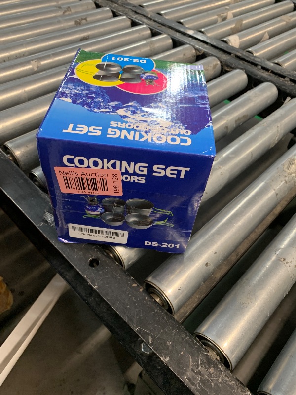 Photo 1 of VECKYJL Camping Cookware Set, 16pcs Lightweight Backpacking Mess Kit with Camping Pots and Pans, 2 Cups, Fork Spoon, Survival Cooking Kit for Outdoor Hiking and Picnic