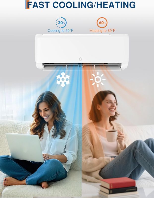 Photo 1 of (cooler conditoner **rveeTech 12,000 BTU Mini Split AC/Heating System for Room Up to 750 Sq