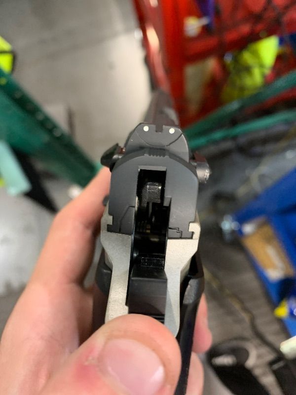 Photo 1 of ***(PARTS ONLY/ MAJOR DAMAGE/ NON FUNCTIONAL)***CyberGun Magnum Research Baby Desert Eagle CO2 NBB with Metal Slide- Black, Gry CO2 Pistols