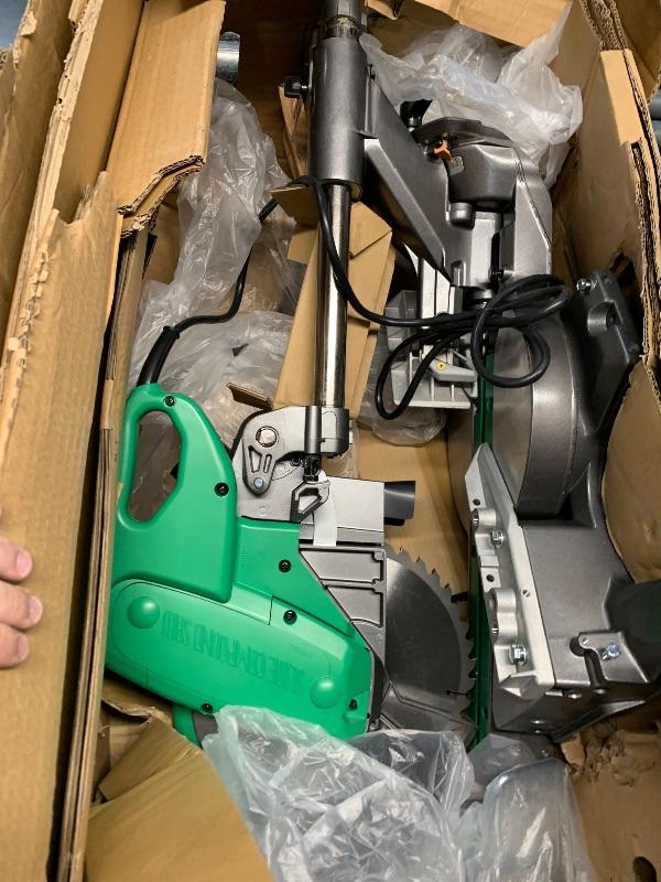 Photo 1 of ***PARTS ONLY***Metabo HPT 10-Inch Sliding Compound Miter Saw, Double-Bevel, Electronic Speed Control, 12 Amp Motor, Electric Brake, 5-Year Warranty (C10FSBS)