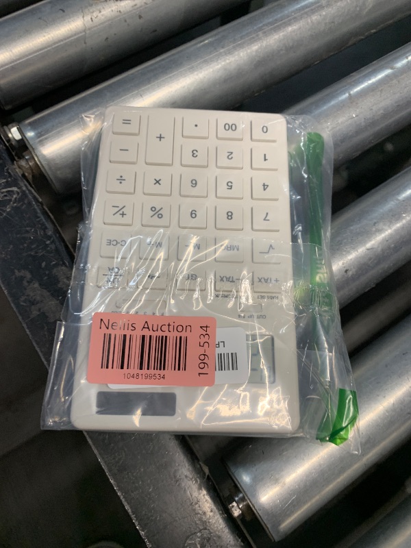 Photo 1 of (USED/FAIR) (BAGGED) MUJI 37355538 Calculator, Normal Calculator, White, 12 Digits (KK-1154MS)