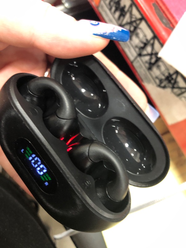 Photo 1 of **Charger not included*** AI Translation Earbuds Real Time 144 Languages Translator Ear Buds Audifonos Traductores Inglés Español Wireless Clip On Earbuds Bluetooth Headphones for Travel Business Meeting Learning Black