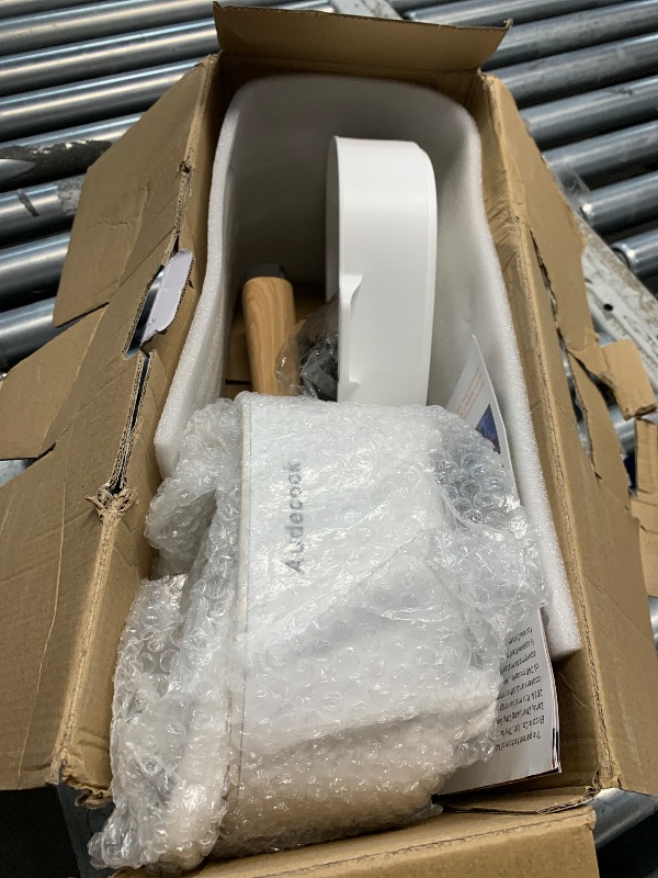 Photo 1 of ***(PARTS ONLY/ NON FUNCTIONAL/ SEE NOTES)***Audecook Hot Pot Electric 2L, Cermic Glaze Non-Stick Frying Pan 8 Inch, Portable Travel Cooker for Ramen/Steak/Fried Rice/Oatmeal/Soup, with Dual Power Control (Silicone Spatula Included)