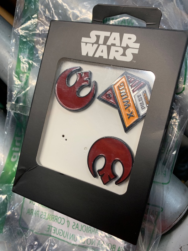 Photo 1 of (used)(missing pieces) Star Wars Rebel Alliance Enamel Pins | Set of 4