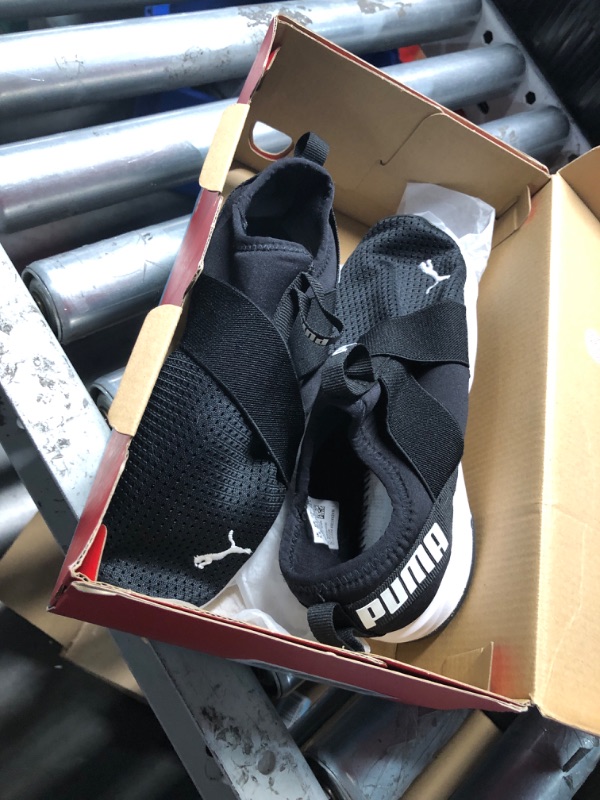 Photo 1 of (SIZE 8) (USED/FAIR) PUMA Women's PROWL SLIP-ON Sneaker, Puma Black-Puma White, 8