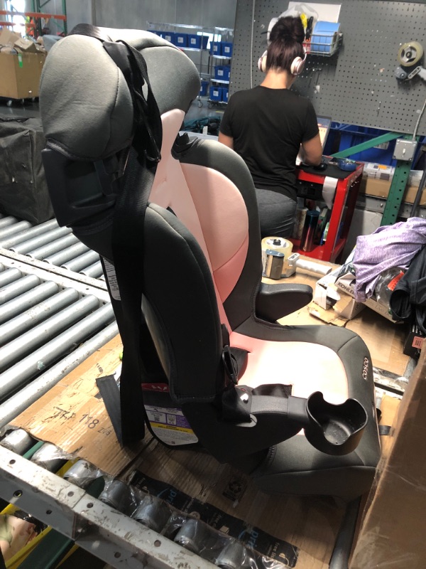 Photo 1 of (DIRTY) (USED/FAIR) Cosco Kids Finale DX 2-in-1 Booster Car Seat, Forward Facing Toddler Car Seat (30-65 lbs) and Belt Positioning High Back Booster Seat (40-100 lbs), Sweetberry