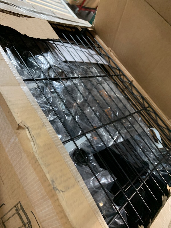 Photo 1 of (used)(unknown if complete) Heavy Duty Garment Rack Large Clothes Rack,Freestanding Closet Portable Clothing Rack with 8 Adjustable Wire Shelves 