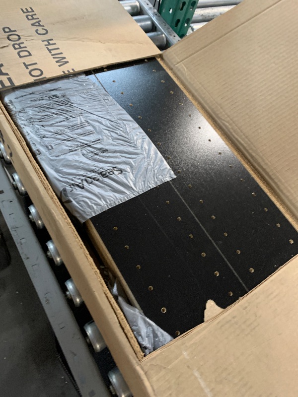 Photo 1 of Prepac 4 Revolving Display Cabinet Media Storage, Large Four-Sided Spinning Tower, Black