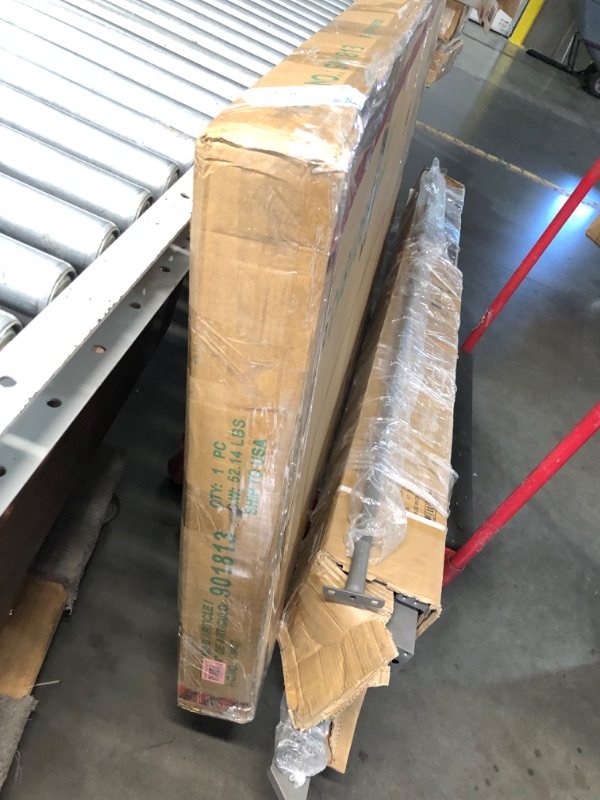 Photo 1 of ***DAMAGED - FRAME CRACKED - SEE PICTURES***
901813 30"X 70" Floor Mirror with Beveled Silver Frame Rectangular Shape and Clear Mirror Surface in Silver
