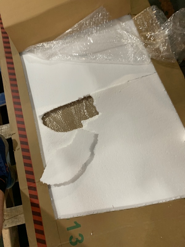 Photo 1 of ***DAMAGED - FRAME CRACKED - SEE PICTURES***
901813 30"X 70" Floor Mirror with Beveled Silver Frame Rectangular Shape and Clear Mirror Surface in Silver