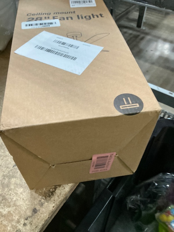 Photo 1 of ****************MISSING REMOTE*************
PBLALA Ceiling Fans with Lights,28" LED Fan Light Hanging with Hook,Hook Type Ceiling Fan,Plug in Ceiling Fan Light,35W,3000-6500k,Remote Control,Portable Fan for Camping Bed,Patios,(Black)