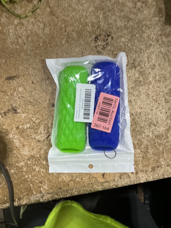 Photo 1 of (Pack of 2) Remote Cover Case for Roku TV Remote Control/Silicone Protective Sleeve Skin - Glow in The Dark (Green/Blue)