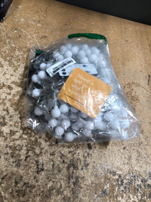 Photo 1 of Minetom Mini Globe String Lights, 66 Ft. 200 LED Fairy String Lights Plug in, 8 Modes with Remote, Decor for Indoor Outdoor Party Wedding Christmas Tree Garden, Warm White