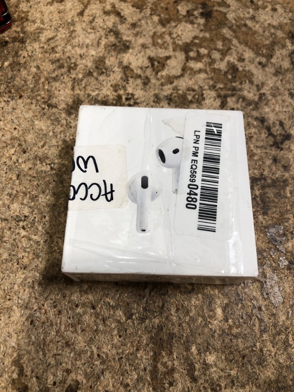 Photo 1 of *ACCOUNT LOCKED* Apple AirPods 4 Wireless Earbuds, Bluetooth Headphones, with Active Noise Cancellation, Adaptive Audio, Transparency Mode, Personalized Spatial Audio, USB-C Charging Case, Wireless Charging, H2 Chip