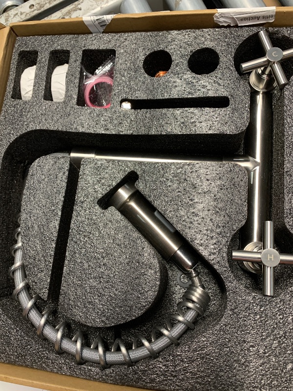 Photo 1 of (see all images) Kitchen Faucet, Hurran Brushed Nickel Kitchen Sink Faucet