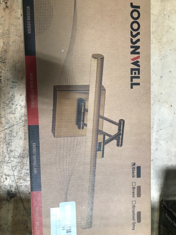 Photo 1 of **TO BE HARDWIRED NOT WIRELESS** Joossnwell LED Picture Lights for Paintings Dimmable 15.5 Inch Long Hard-Wired Art Lights for Paintings Black Gallery Light with Adjustable Swing Arm Artwork Display Lamps 7W 3000K Warm White