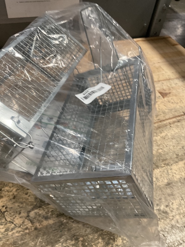 Photo 1 of 2 Packs Humane Rat Trap Outdoor, Wanqueen Humane Mouse Traps Indoor, Small Rodent Chipmunk Trap and Other Live Animal Cage Catch and Release