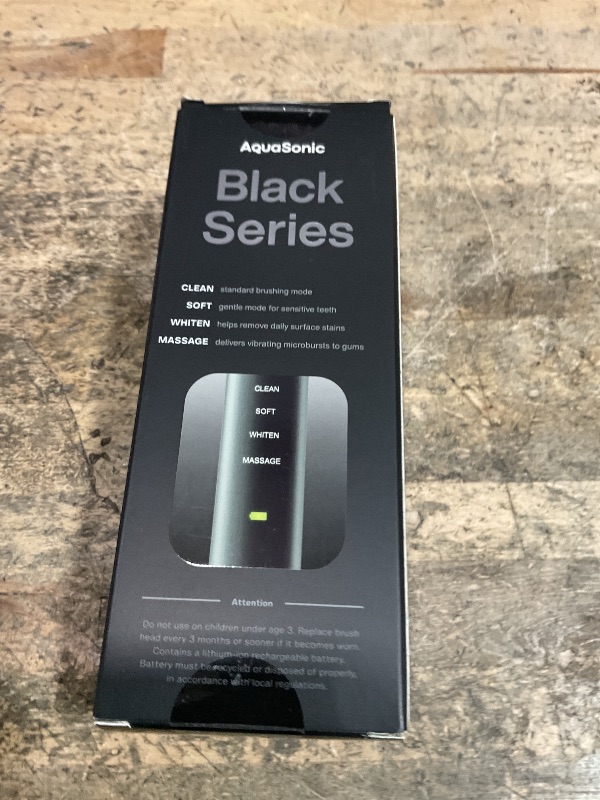 Photo 1 of Aquasonic Black Series Ultra Whitening Toothbrush – ADA Accepted Electric Toothbrush- 8 Brush Heads & Travel Case – 40,000 VPM Electric Motor & Wireless Charging - 4 Modes w Smart Timer