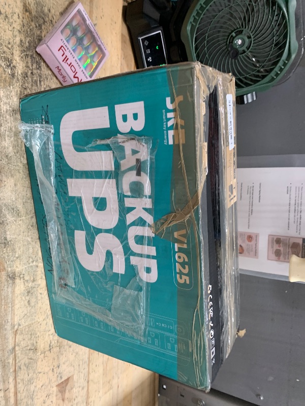 Photo 1 of *** BOX ONLY***     SKE SMART KEY ENERGY Compact Size 625VA/360W UPS Battery Backup & Surge Protector for Computer, Router, Modem & Network Devices