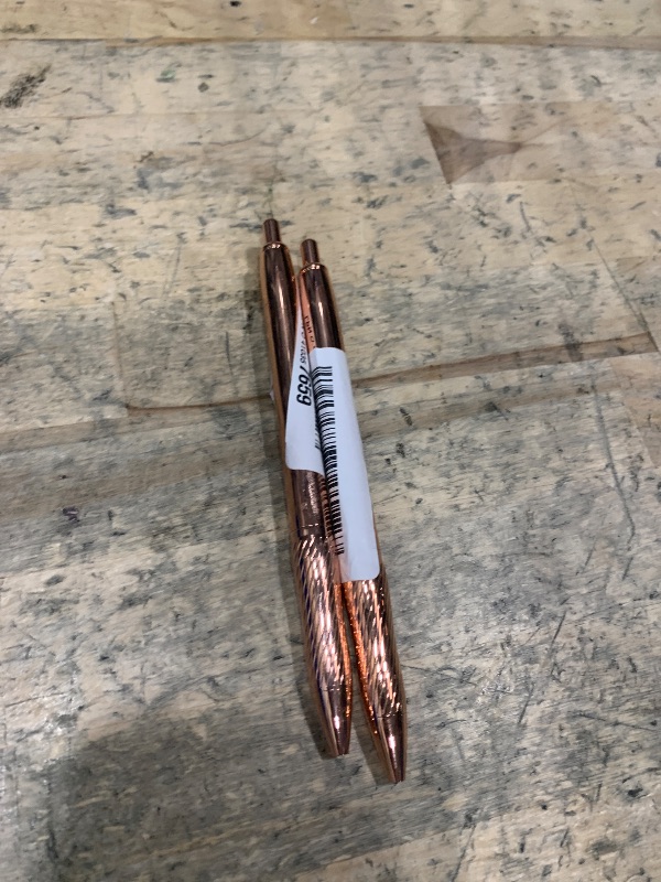 Photo 1 of 2 Sharpie S-Gel Gel Pen, Copper Metal Body, Medium Point (0.7mm), Black Ink, Includes 1 Pen and 1 Additional Ink Refill