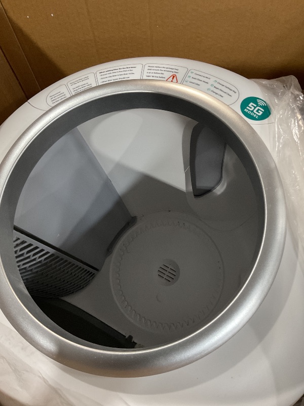 Photo 1 of (used)(incomplete) PetCove Self Cleaning Litter Box with Auto Safety Sensors for Multiple Cats - Automatic Cat Litter Box Self-Cleaning - 